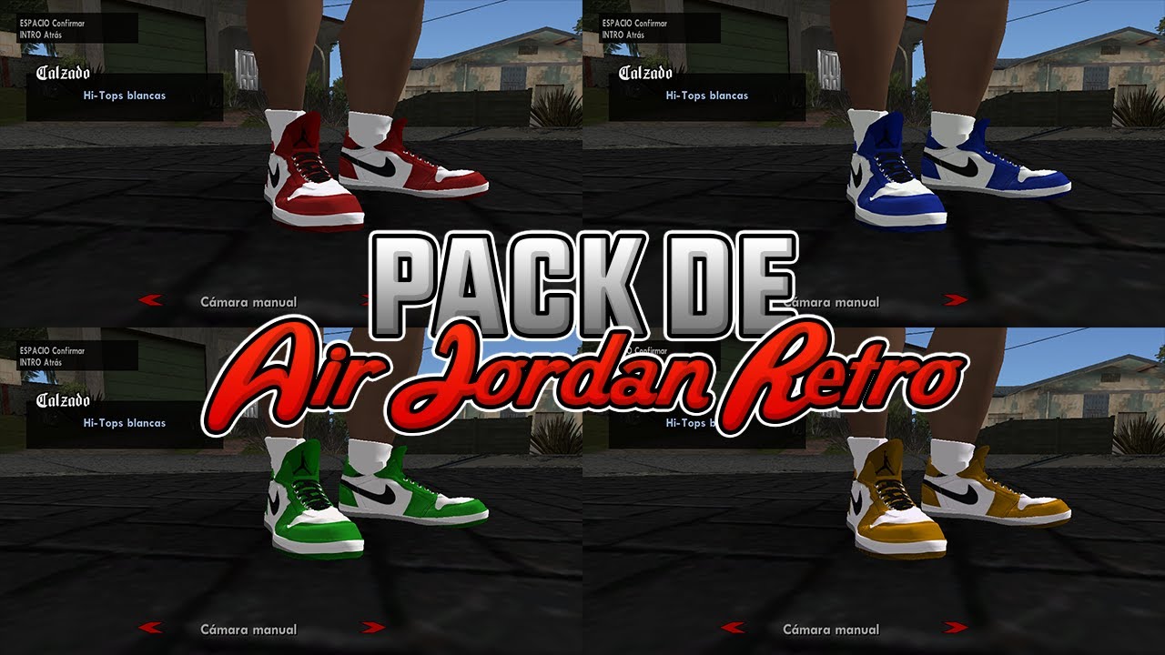 explosión El cielo ético Pack de Air Jordan Retro | GTA San Andreas Mods - YouTube