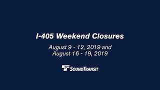 i 405 Weekend Closures