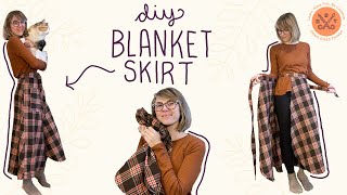 DIY Wrap Skirt Tutorial AKA The Blanket Skirt