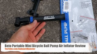 Beto Portable Mini Bicycle Ball Pump Air Inflator Review