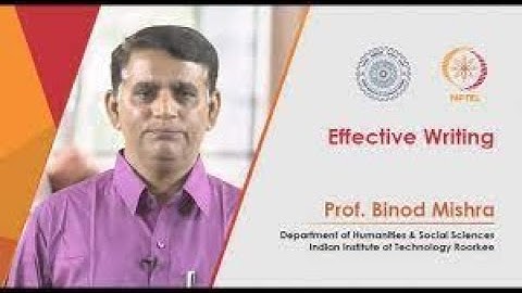 Effective Writing  | Week 1 Quiz | Assignment 1 Solution | NPTEL | SWAYAM 2023