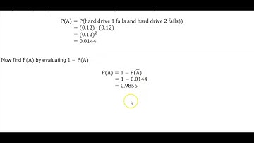 Math 14 4.3.21 Probability during a​ year you avoid catastrophe with at least one working​ drive?