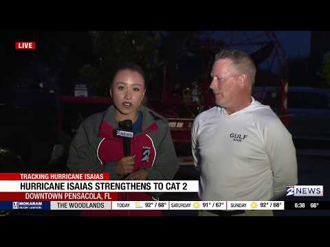 Hurricane Isais Strengthens to Cat 2