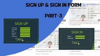 SignUp and Signin WebApp Creation Using Java, JSP, Servlet, Apache Tomcat Server, JDBC, Oracle|Part3