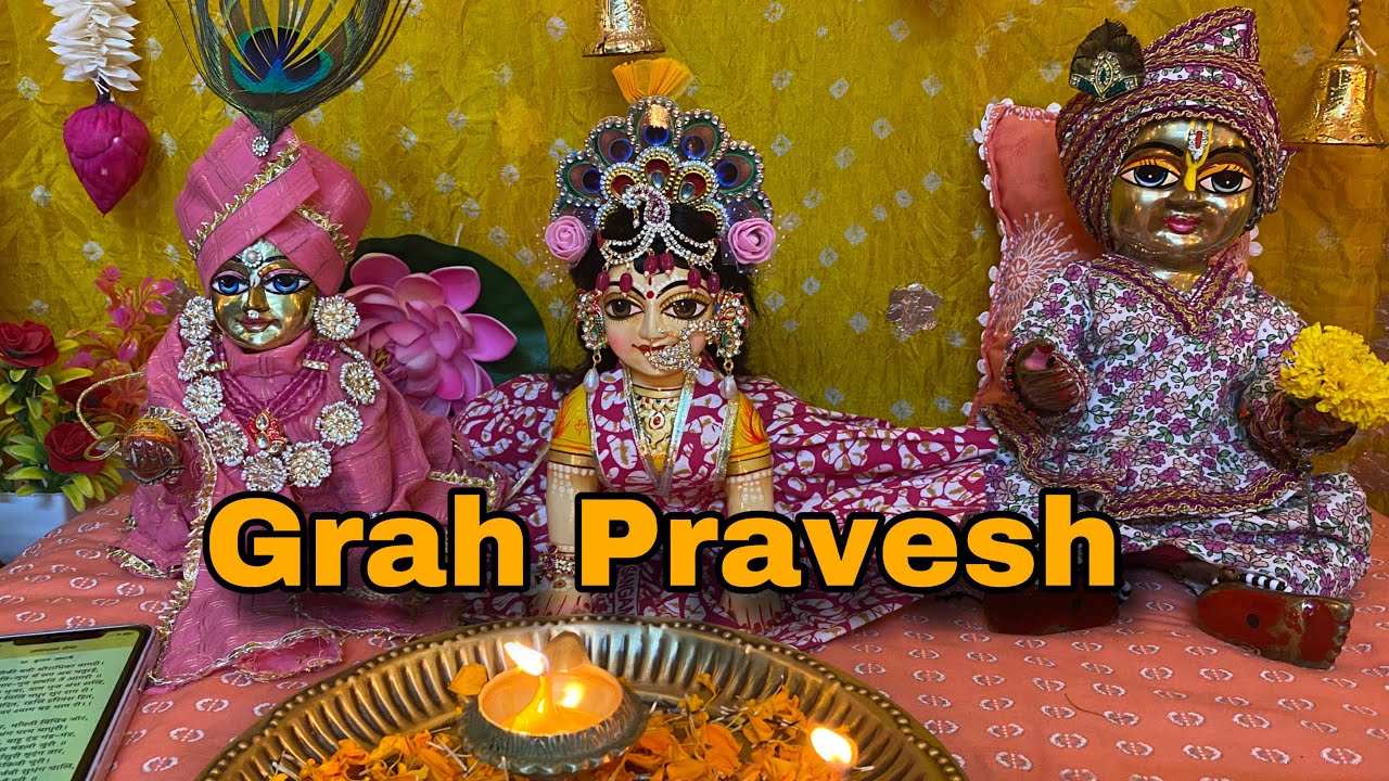 Ladliju ka grah pravesh 💙or chaturasiji ka pad gayan #priyankapanditofficial6820 #laddugopal