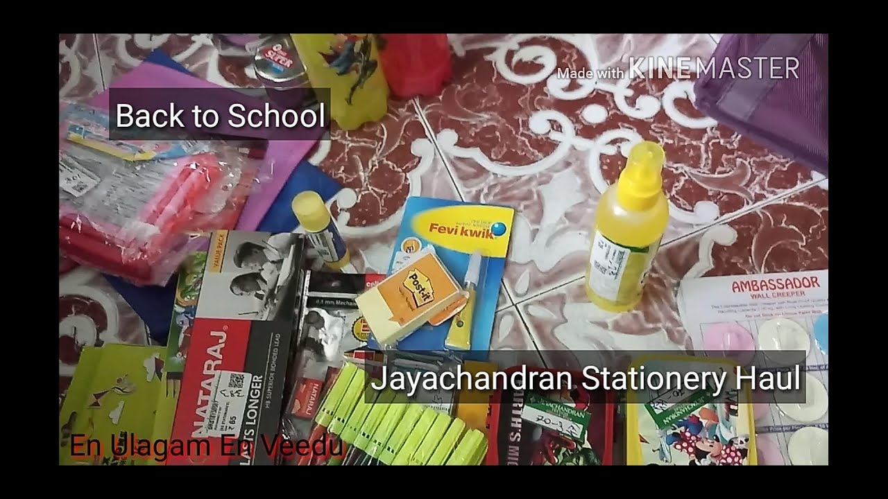 Back to School Shopping Haul/Tnagar Jayachandran Stationery Shopping