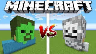 ZOMBIE HOUSE vs SKELETON HOUSE / Minecraft battle ZOMBIE HOUSE vs SKELETON HOUSE / Minecraft battle