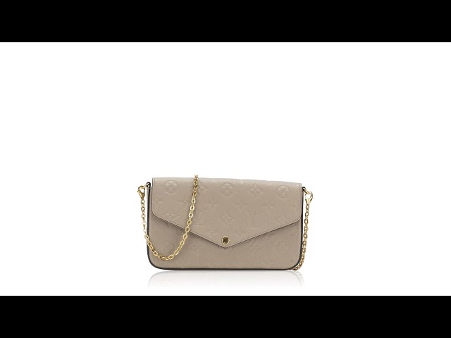 Louis Vuitton Pochette Felicie Monogram Empreinte Tourterelle