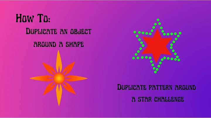 Inkscape Tutorial: How to duplicate an object/pattern around a shape