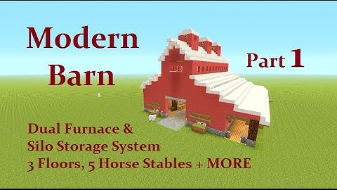 Minecraft Tutorial : Modern Barn Part 1