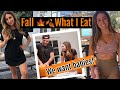 WHAT I EAT IN A DAY (cheat day) TIPSY PUMPKIN CARVING