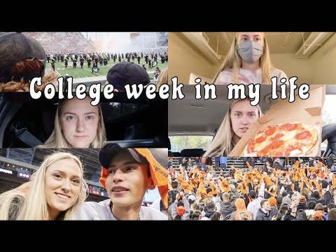 WEEK IN THE LIFE OF A COLLEGE STUDENT - OSU football game, in person classes, halloween costume