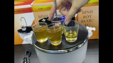 Bộ bình rót rượu zozo cảm ứng tự động không chạm - Pin 8 tiếng - Chính hãng bảo hành 1 năm