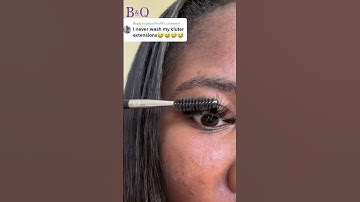 EASY REMOVAL eyelash tutorial?? | b&q lashes #diylashextensions #lashextensions #lashtutorial