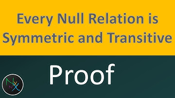 Every Null (Void or Empty) Relation Symmetric and Transitive Proof