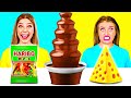 チョコレートファウンテンチャレンジ | 面白い食べ物の状況 GoFun Challenge
