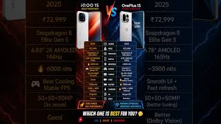 iQOO 15 vs oneplus 15 #iqoo #viral #viralvideo #shorts #shortvideo #bollywood #song #tech #oneplus