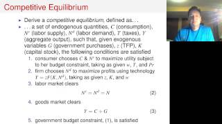 General Equilibrium in the Static Model, Part A