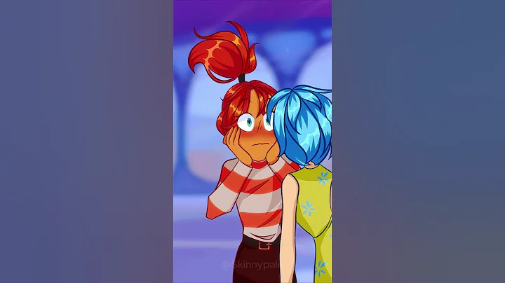 Anxiety KISS Joy 😘  (Inside out 2 Animation) #shorts #animation #memes