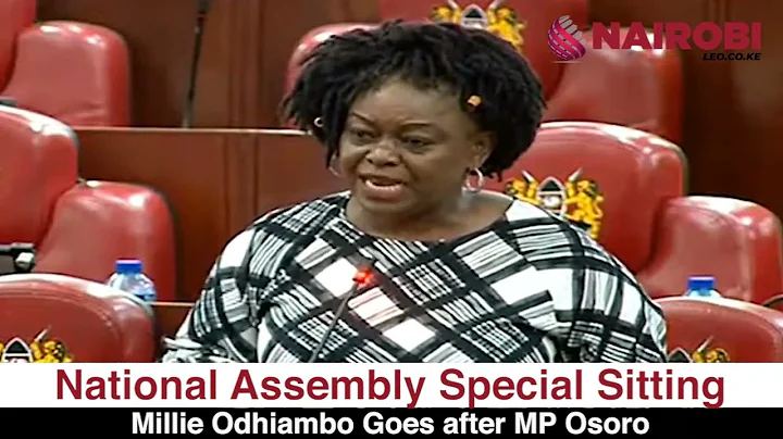Millie Odhiambo clashes with Silvanus Osoro in parliament