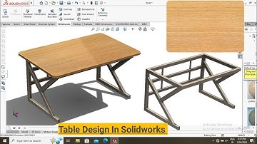 Solidworks Tutorials | How to Design Table in Solidworks | #solidworks #autocad