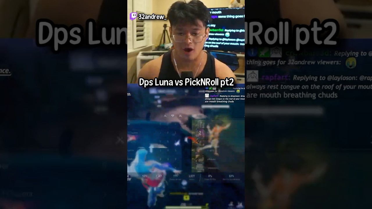 DPS Luna vs PickNRoll pt2  #marvelrivals #marvelrivalsclips #dpsluna #32andrew #magik