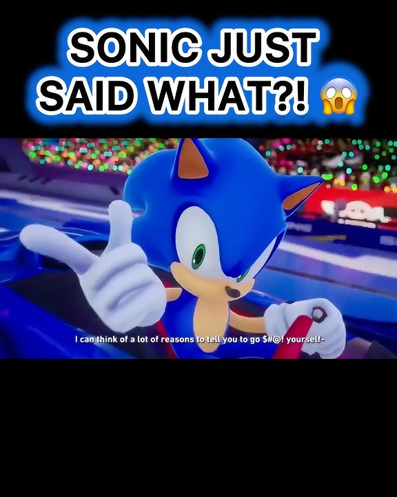 Sonic was NOT taking that 😭