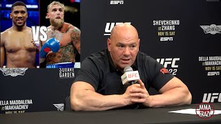 Dana White Reacts To Jake Paul Vs Anthony Joshua Boxing Match