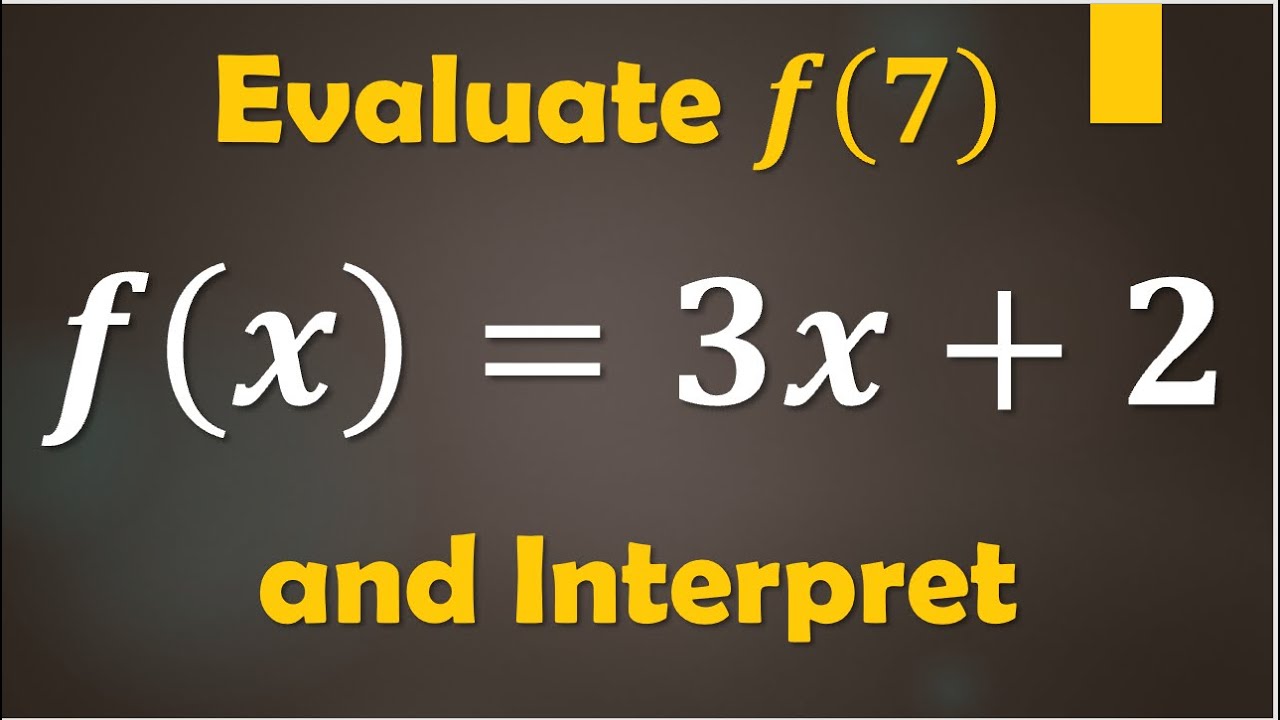 How to Evaluate f(x) the Easy Way! (Function Notation Example) - YouTube