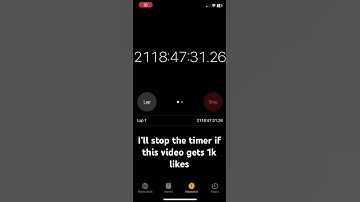 I’ll stop the timer if this video gets 1k likes 👍