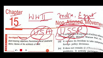 ICSE Class 10 history chapter 15 Non Aligned movement
