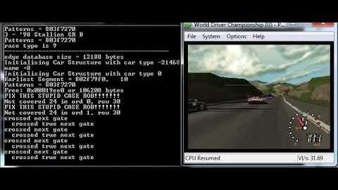 World Driver Championship - Debug Print function output