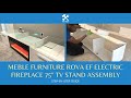 Meble furniture rova fireplace tv stand assembly aiyah tv stand for tvs up to 70 with fireplace