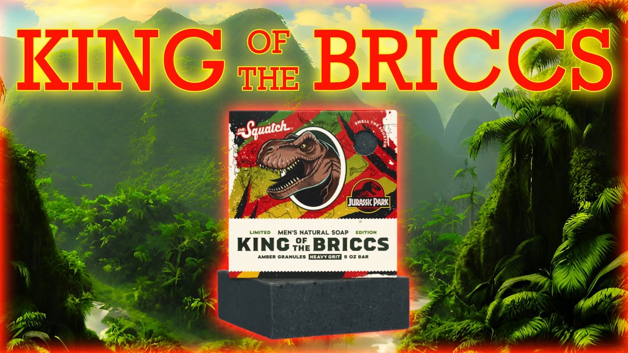 Dr. Squatch Jurassic Park Limited Edition Soap - King of the Briccs Heavy  Grit