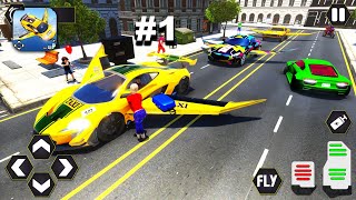 Flying Taxi Simulator Game 3D - Hyper Hybrid Casual - Gameplay Walkthrough (iOS & Android) screenshot 2