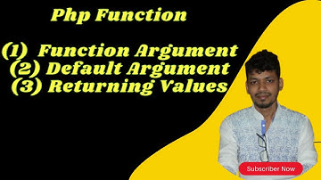 php function, Function Arguments,Default Argument Value || by mithun sarker || part 11