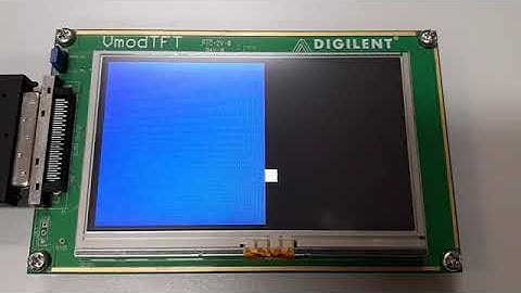 FPGA LCD animation: Moving square 2