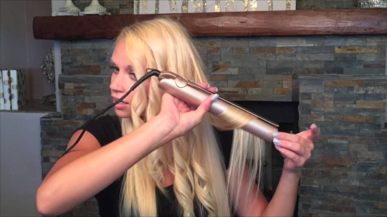 Curling long hair with the TYME Iron