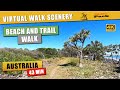 43 min Beach and Trail Walk, Australia 4K  | Ambient Sound