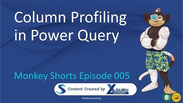 Column Profiling in Power Query - Monkey Shorts Episode 005