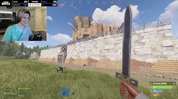 xQc encounters Mr Wobbles in Rust