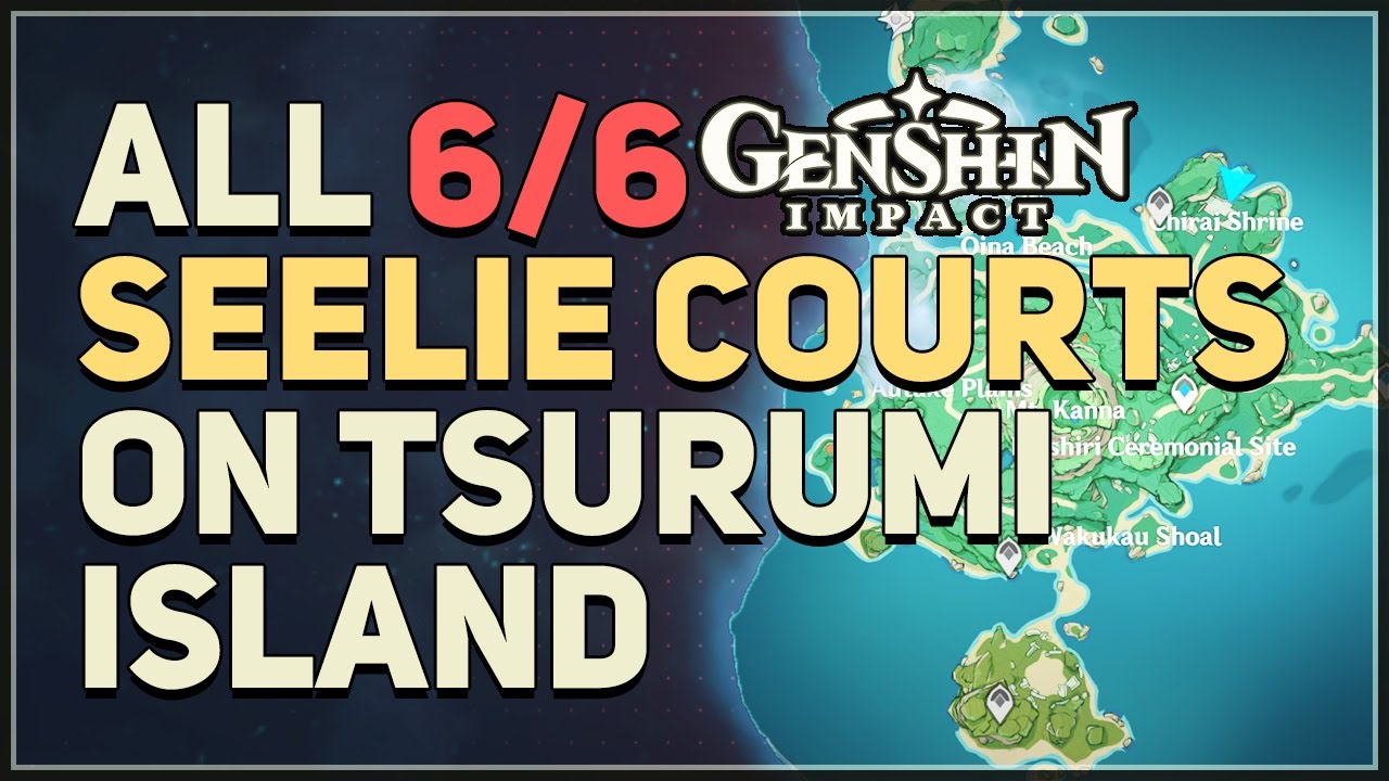 All 6 Seelie Courts on Tsurumi Island Genshin Impact - YouTube