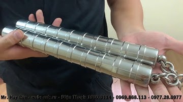 Thử thách loan côn nhị khúc inox siêu to khổng lồ nặng 5kg