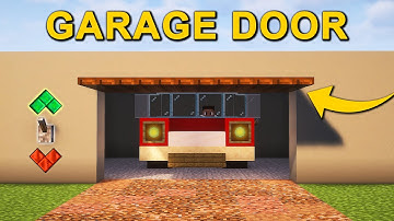 EASIEST Garage Door in Minecraft! (Tutorial)