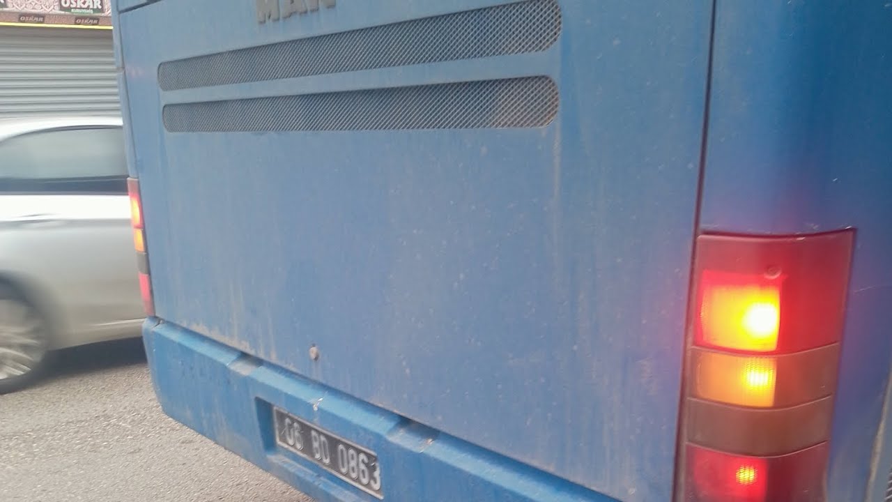 MAN Lions classic gürültülü havalı kapı sesi ve voith sesi eşliğinde yolculuk videosu kod no 07-501