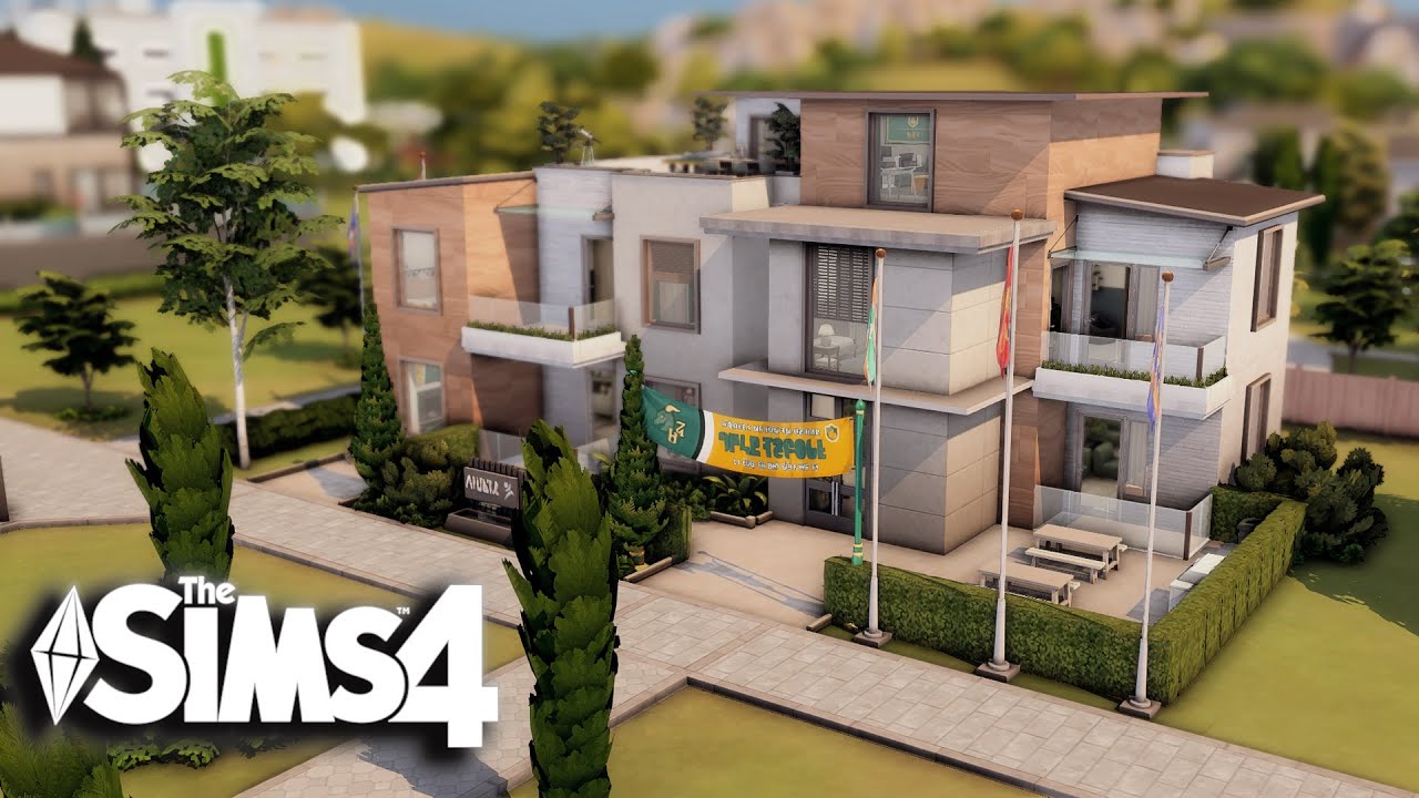 Foxbury Dorms | Discover University Dorms | The Sims 4 Speed Build