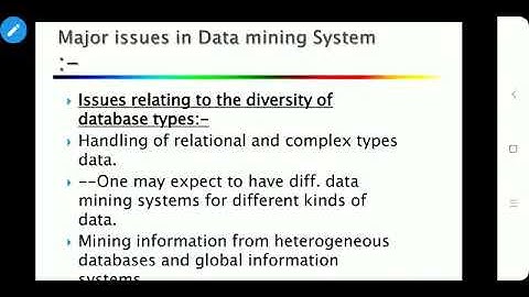 DWM- Data warehousing and Mining-BE CSE-IT- Major Issues in Data Mining System