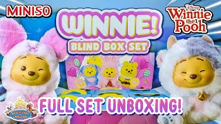 Winnie Cute Pooh Bear Costumed Vinyl Pendants From Miniso Full Set Unboxing