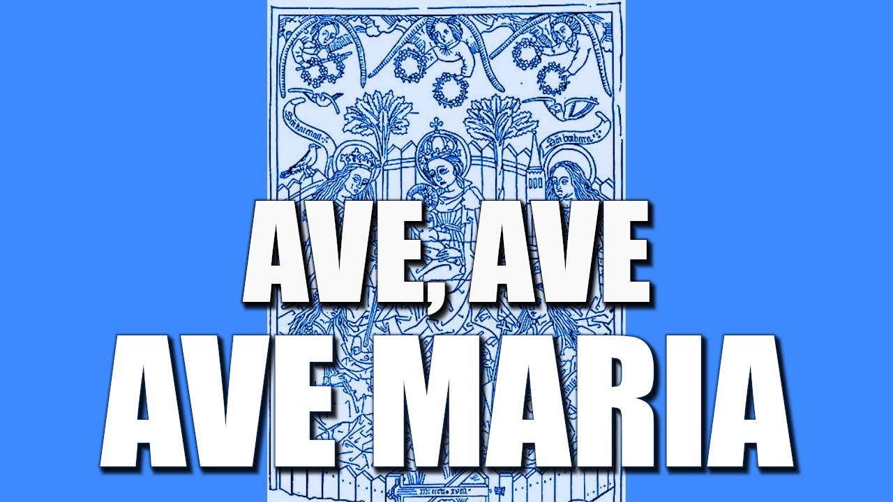 Ave, Ave, Ave Maria (de Lourdes) (CATHOLIC SHEET MUSIC, LYRICS & GUITAR