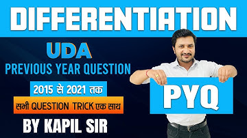 Differentiation Previous Year Question 2015 to 2021 | NDA Maths Live Class 2022 | By Kapil Sir